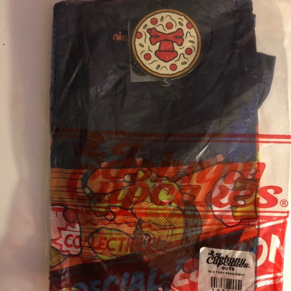 Johnny Cupcakes Ninja Turtle t shirt.